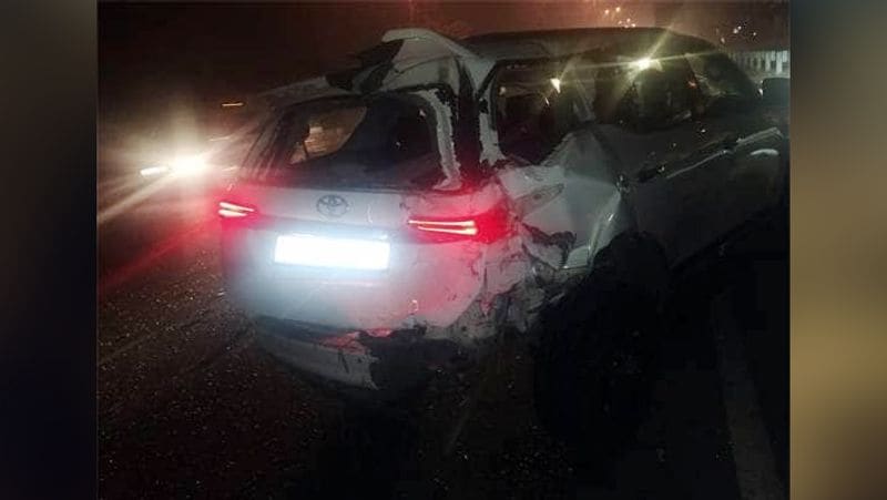 Sapna chaudhary car got damaged badly it was an accident in gurugram KPY