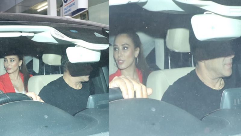 Salman khan birthday cut his cake with Media and saw out of hospital with girlfriend ilulia ventur KPY