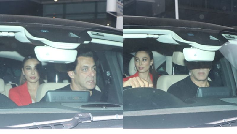 Salman khan birthday cut his cake with Media and saw out of hospital with girlfriend ilulia ventur KPY