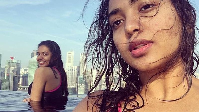 actor rajasekhar daughters shivani and shivathmika enjoying their vacation in bikinis