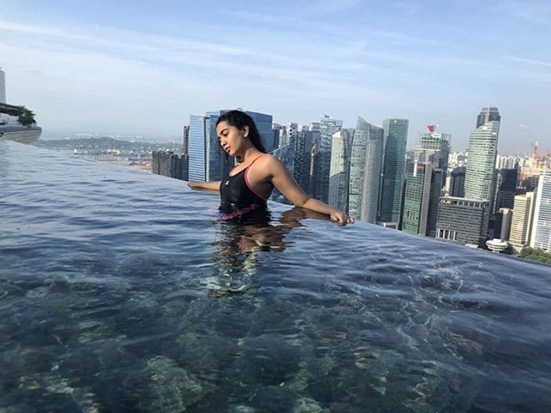 actor rajasekhar daughters shivani and shivathmika enjoying their vacation in bikinis
