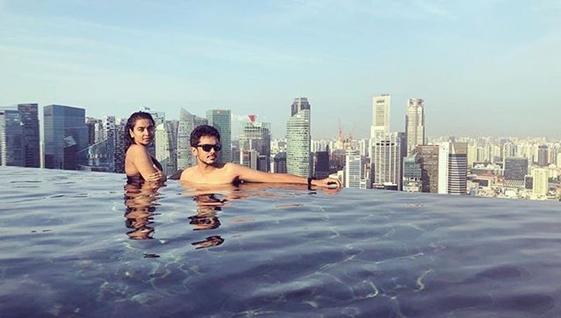 actor rajasekhar daughters shivani and shivathmika enjoying their vacation in bikinis