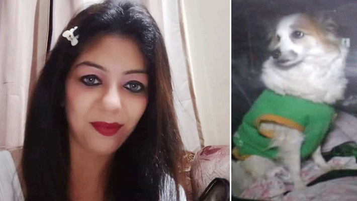 woman hangs herself suicide 2 pet dogs dead body in hospital indore KPR