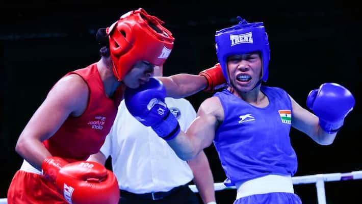 mary kom vs nikhat zareen: kom refuses to hug her opponent after the bout mary kom vs nikhat zareen: kom refuses to hug her opponent after the bout