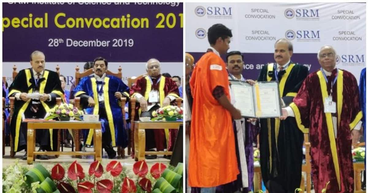 srm university convocation function for bachelor and master degree students