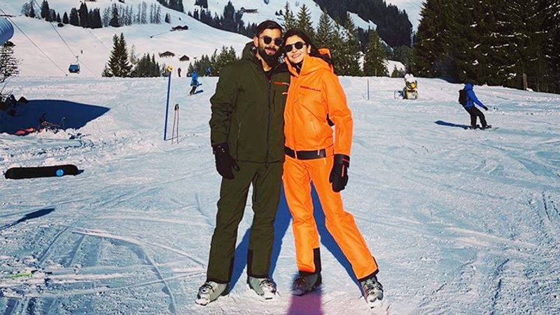 Anushka Sharma And Virat Kohli Enjoying holidays in switzerland may celebrate new year 2020 KPY