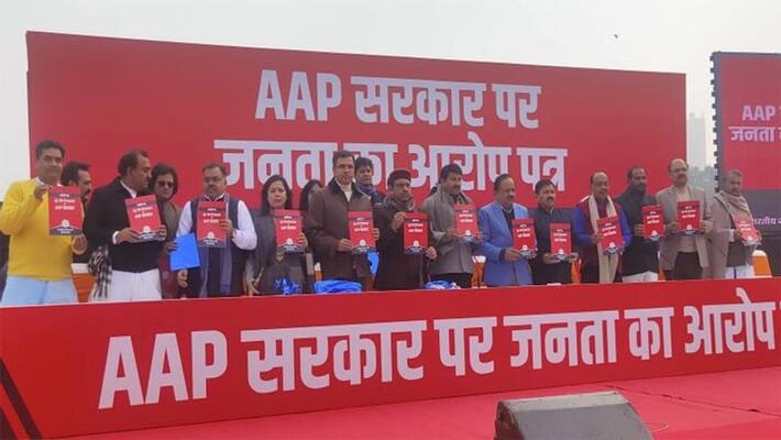 BJP charge sheet against Kejriwal government kpm BJP charge sheet against Kejriwal government kpm