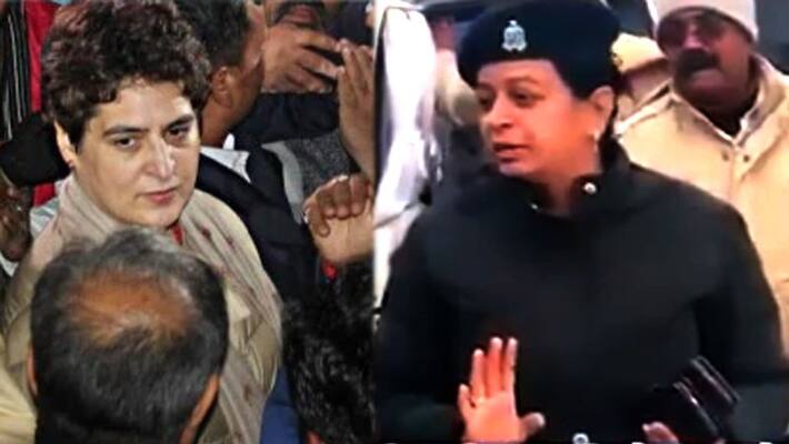 UP woman cop denies manhandling Priyanka Gandhi UP woman cop denies manhandling Priyanka Gandhi