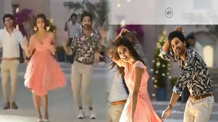 Allu Arjun and Puja hegde dance video goes viral Allu Arjun and Puja hegde dance video goes viral