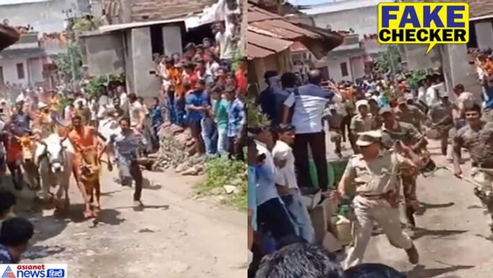 pak users shared video of bull festival with fake claims indian policemen run away by bull kpt pak users shared video of bull festival with fake claims indian policemen run away by bull kpt