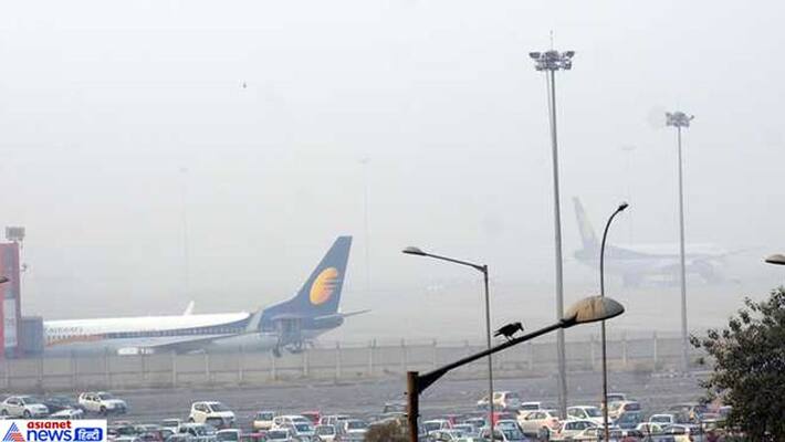 4 flights cancel & 16 route changed at delhi airport due to heavy fogg kpm 4 flights cancel & 16 route changed at delhi airport due to heavy fogg kpm