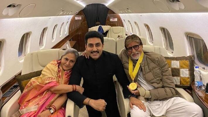 Abhishek bachchan shares a photo with amitabh bachchan and jaya bachchan Abhishek bachchan shares a photo with amitabh bachchan and jaya bachchan