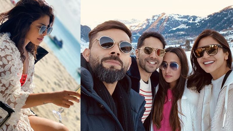 Priyanka Chopra Nick Jonas Soak In Ocean Waves Anushka Sharma Virat Kohli Swiss vacay KPJ