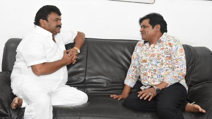 Talasani Srinivas yadav visits comedian Ali's house Talasani Srinivas yadav visits comedian Ali's house