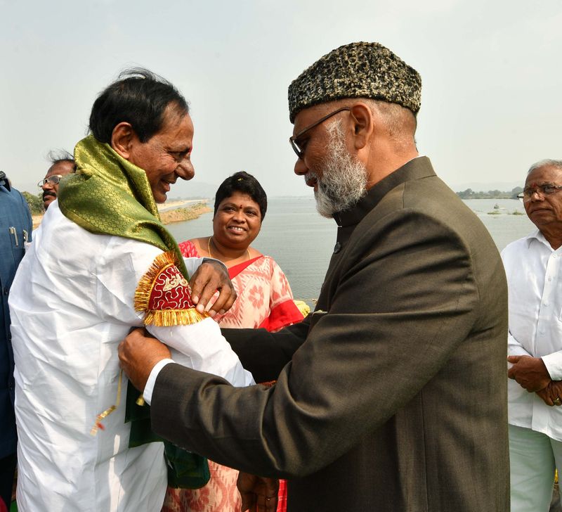 telangana cm kcr vemulawada tour photo gallery