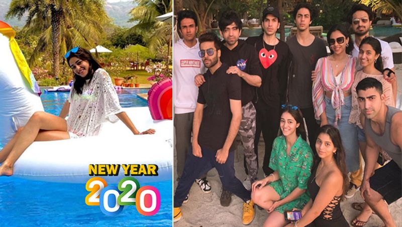 Happy New Year 2020 Suhana khan Aryan Khan And Ananya pandey celebrated pre new year Party KPY