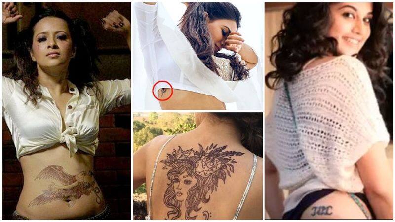 bigboss actress sakshi agarwal hot tattoo in her Thigh