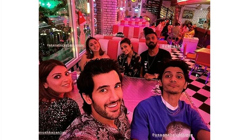 Rahul and Aathia, who are spending holidays together in Thailand, shared the photo of Sunil Setty's film dialogue KPB