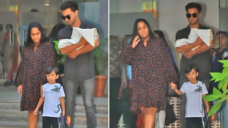 Salman Khan Sister Arpita discharge from hospital with new born baby KPG