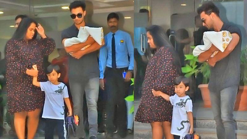 Salman Khan Sister Arpita discharge from hospital with new born baby KPG