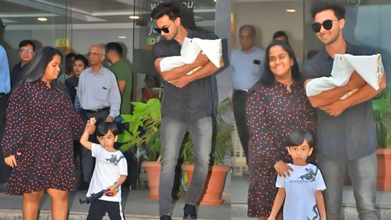Salman Khan Sister Arpita discharge from hospital with new born baby KPG