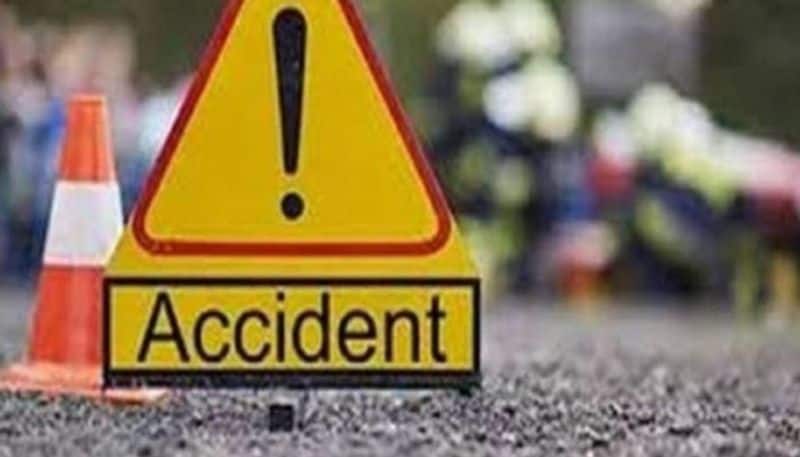 Lorry met with an accident near vellore