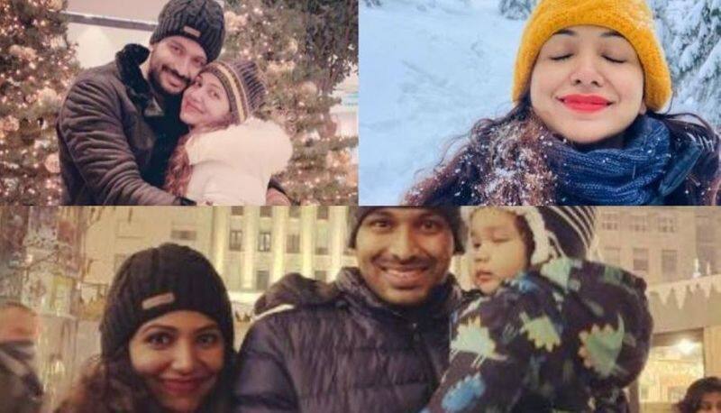 priya mohan and nihal's viral photos in snow