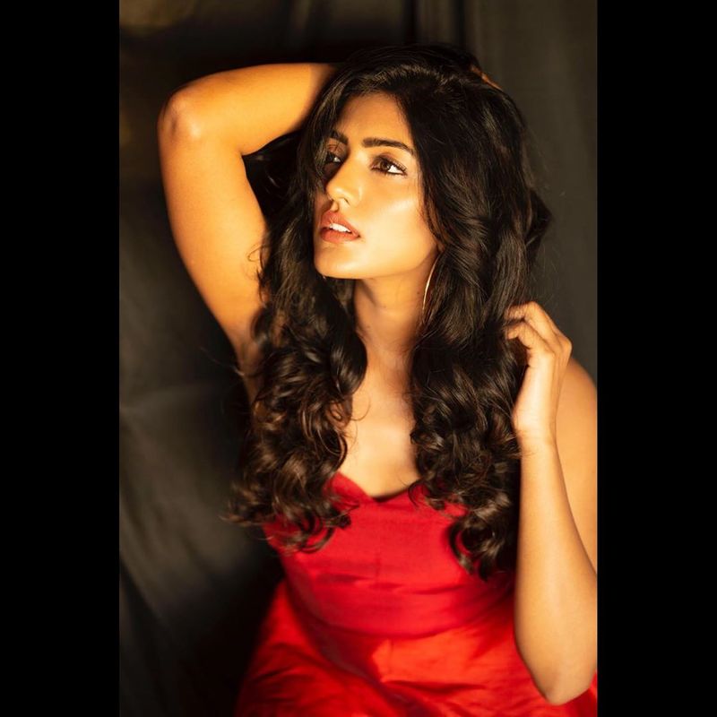 Telugu Heroine Eesha rebba Latest red and blak dress photos