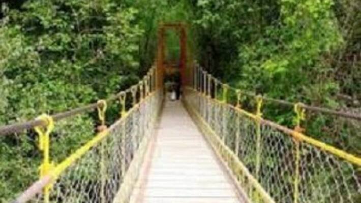people requests to repair 8 years old hanging bridge in Kudige madikeri people requests to repair 8 years old hanging bridge in Kudige madikeri