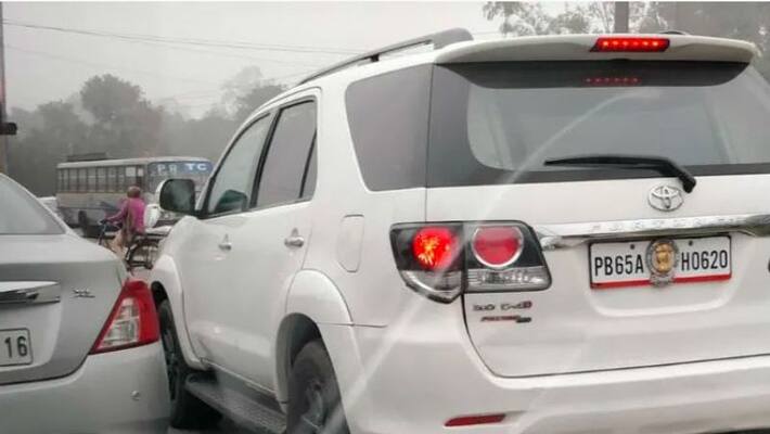 Inspector General of Police double fined for zebra crossing rules break Chandigarh Inspector General of Police double fined for zebra crossing rules break Chandigarh