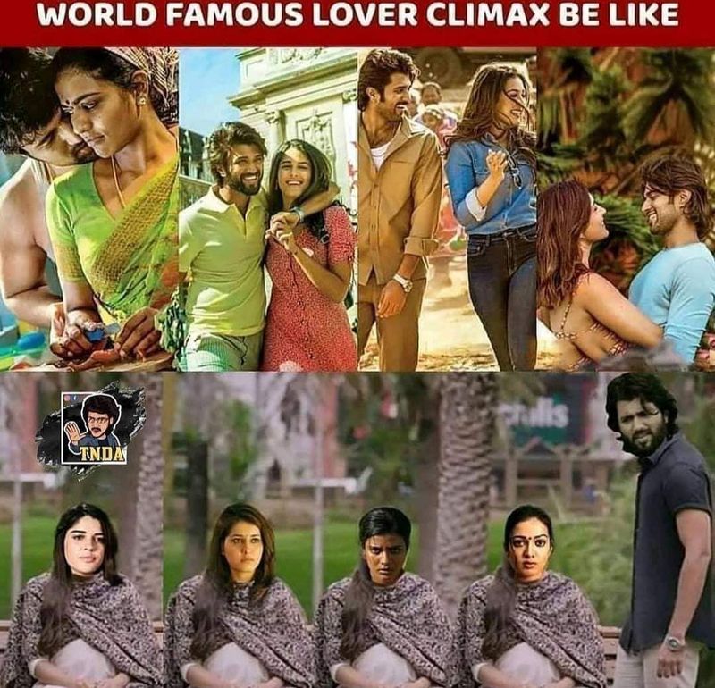 memes on vijay devarakonda world famous lover teaser
