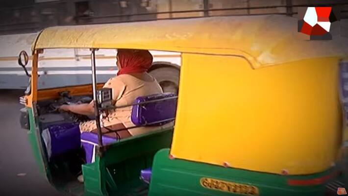 Due to Corona virus outbreak Actress doing auto driver work for income Due to Corona virus outbreak Actress doing auto driver work for income