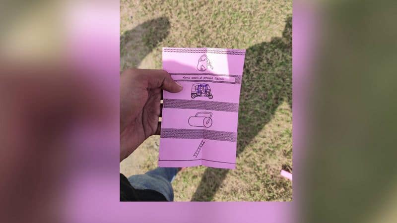 voting slips were found near roadside in perambalur