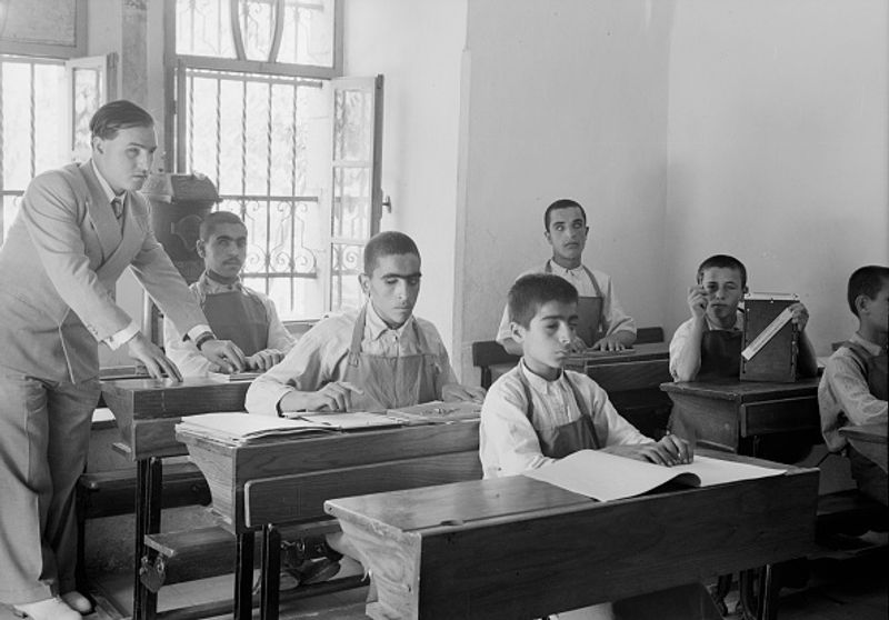 While he was still a student, he began developing a system of tactile code that could allow blind people to read and write quickly and efficiently.