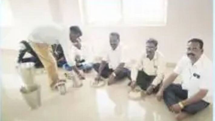 tumakur pavagada vice president eats lunch in hostel tumakur pavagada vice president eats lunch in hostel