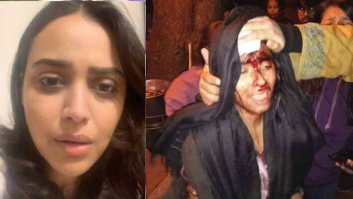 swara bhaskar post her video about jnu attack by goons yesterday swara bhaskar post her video about jnu attack by goons yesterday