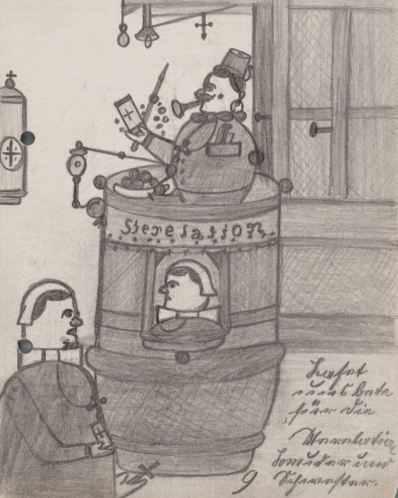 Wilhelm Werner an asylum patient's drawing that reveals more information about sterilization by the Nazis