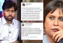 Barkha Dutt caught spreading misinformation to tarnish ABVP's image with the help of doctor who pretended to be AIIMS official