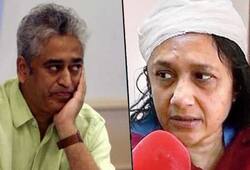 Upholder of values and virtues Rajdeep Sardesai cleverly hides relation while interviewing injured JNU professor Sucharitra Sen