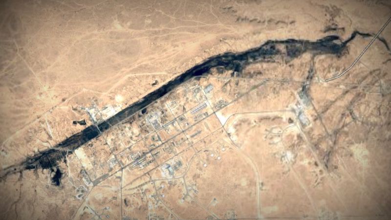us military bases released photos after Iranian attack
