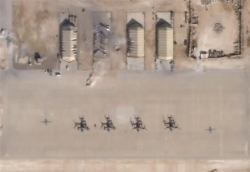 us military bases released photos after Iranian attack