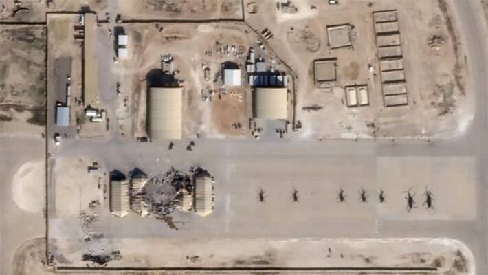 Satellite images show MINOR but PINPOINT damage to US-Iraqi bases from Iranian missile attack, suggesting limited show of force Satellite images show MINOR but PINPOINT damage to US-Iraqi bases from Iranian missile attack, suggesting limited show of force