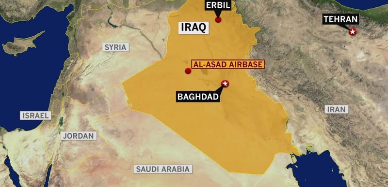 us military bases released photos after Iranian attack