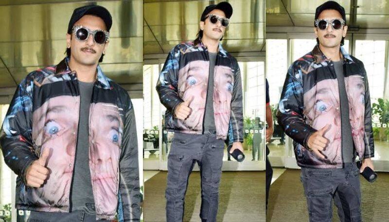 Guess the face on Ranveer Singh s  jacket