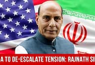 India in favour of de-escalating tension between US and Iran says Rajnath Singh