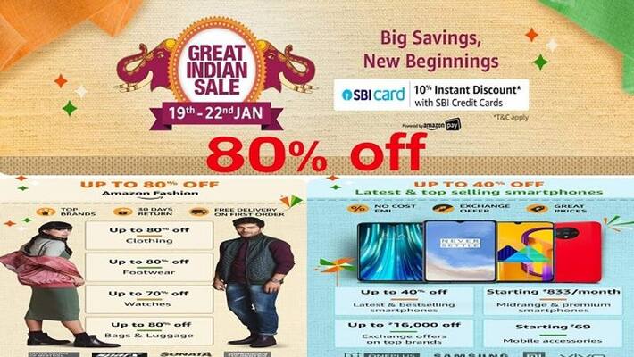 amazon announces great indian sale 2020 for sankranthi amazon announces great indian sale 2020 for sankranthi