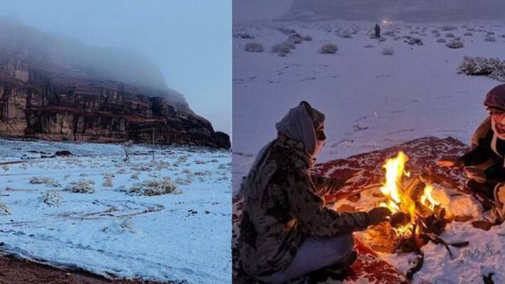 Snowfall in Tabuk Saudi Arabia Snowfall in Tabuk Saudi Arabia