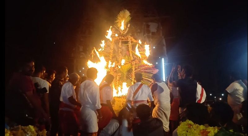 ಜಾತ್ರೆಯಲ್ಲಿ ಸಾವಿರಾರು ಸಂಖ್ಯೆಯಲ್ಲಿ ಭಕ್ತರು ಭಾಗವಹಿಸಿ ಹರಕೆ ತೀರಿಸಿಕೊಂಡರು.