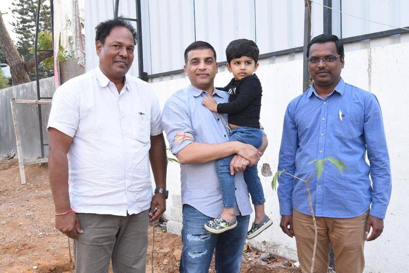 dil raju green india challenge with his grand son