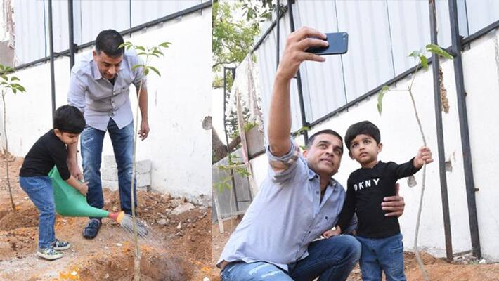 dil raju green india challenge with his grand son dil raju green india challenge with his grand son